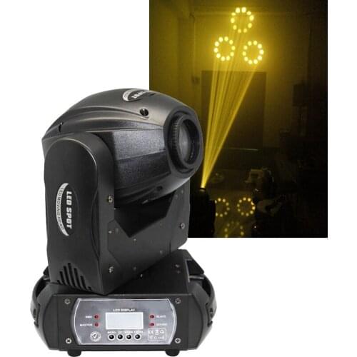 60W LED Spot Moving Head Light Gobo Rotation with 3 Face Prism effects Stage Lighting Projector DMX Control Dj Disco lights