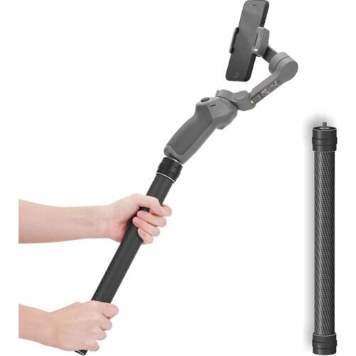 Carbon Fiber Extension Stick For DJI Osmo Mobile3/2 Ronin SC/S/M WEEBILL LAB AK2000 AK4000 Moza AirX Smooth4 3 Axis Gimbal stabi