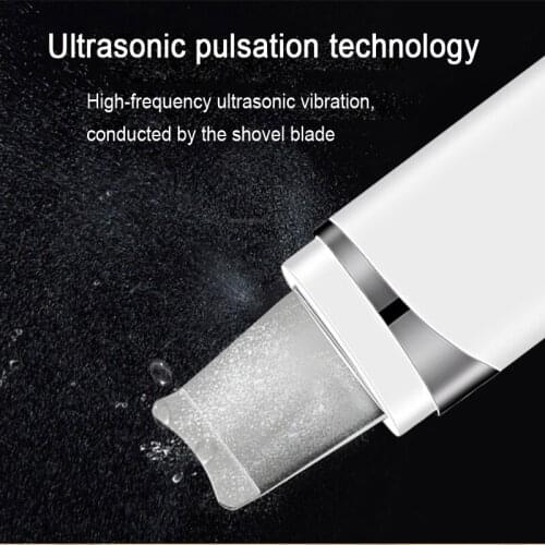 Face Ultrasonic Skin Beauty Equipment Deep Cleaning Ultrasound Peeling USB Lifting Acne Removal pore charging cleaning artifact