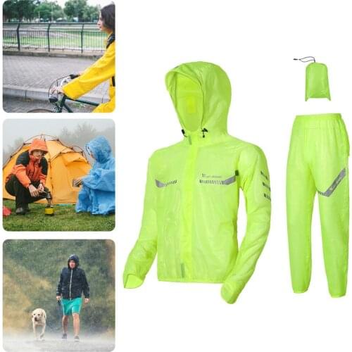 High Visibility Cycling Jackets Men Breathable Windproof Reflective Rain Water Resistance Sports Bike Bicycle Windbreaker