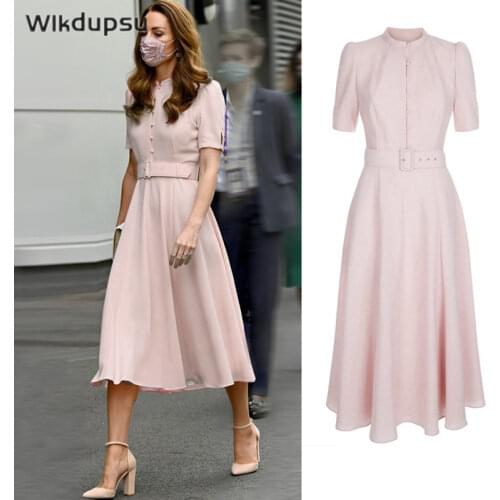 Розовые летние платья WLKDUPSU China At AliExpress