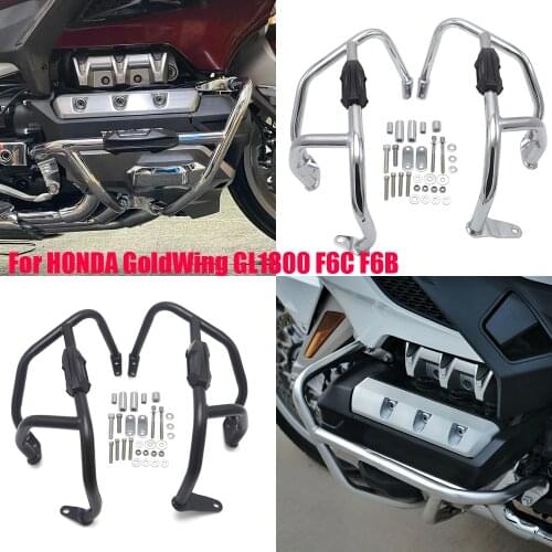 2 color Motorcycle Bumper Engine Guard Highway Crash Bar Fuel Tank Protector For HONDA Gold Wing 1800 GL1800 F6C 2018 2019 2021