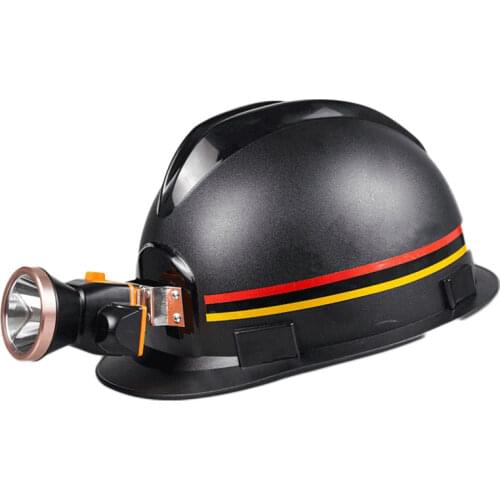 Miners Helmet with Charging Headlights ABS Material Anti-piercing Safety Helmet Construction Working Hard Hat