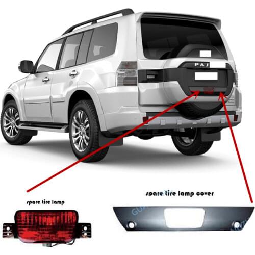 1 Piece Silver MB859364 2007-2020 V97 Stop Lamp Cover for Pajero V93 Rear Fog Lamp Cover Spare Tire Cover Down V95 V87 V98