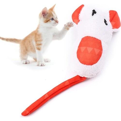 1pc Cat Toy Funny Built-In Catnip Fat Mouse Shape Cat Chew Toys Pet Interactive Toy Pet Supplies Cat Favors
