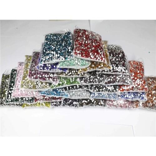 14400pcs Wholesale Flatback Crystal AB Non hotfix Rhinestones in Bulk Package SS3-SS20 Clear AB Strass for Nail Art Decoretion