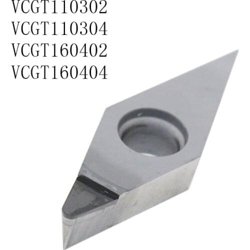 2Pcs/set VCGT110302 VCGT110304 VCGT160402 VCGT160404 PCD CBN Diamond Inserts Blade Internal Turning Tool Lathe Tool for factory