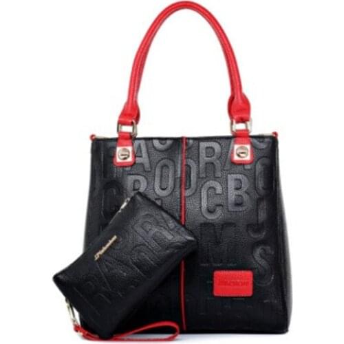 2 In1 - 2021 Women Luxury Handbag 2 Pcs In 1 Set Large Capacity Composite Bag Ladies Shoulder Messenger Bag Totes Purses