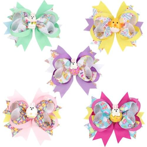 2020 New Grosgrain Ribbon Hair Bow with Clips Baby Girls Bow Hair Clip Hairpins Boutique Bow Hairpins Hair Ornaments