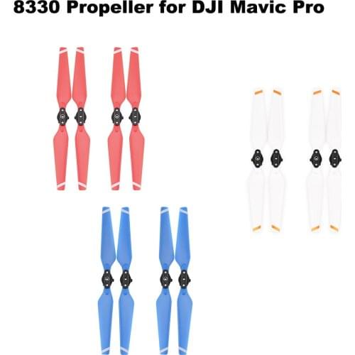 4 Pcs Propeller 8330F Quick Release Props 8330 Folding Blade Props for DJI Mavic Pro Drone Spare Parts Red Blue White