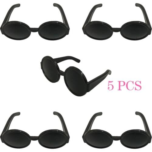 NK 2021 Newest 5 Pcs Doll Fashion Plastic Glasses Doll Party For Barbie Doll Accessories Best Children Girls Gift Toy 100A 4X