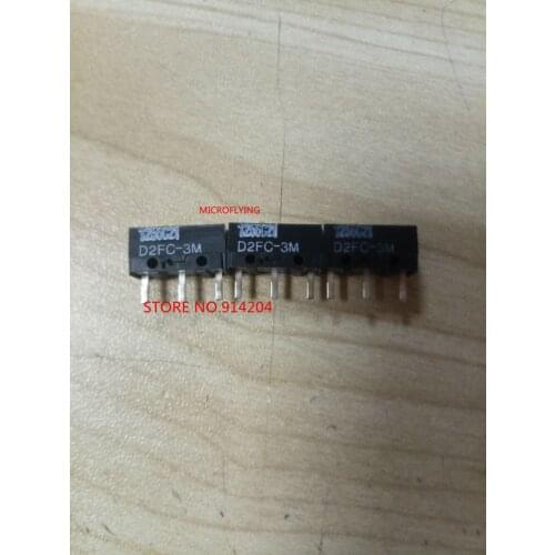 5pcs Brand new mouse micro switch D2FC-3M mouse button domestic yellow point 0.74N