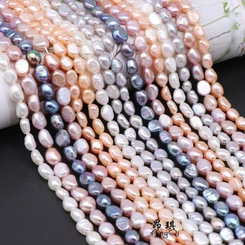 100% Natural Freshwater Pearl Beads Baroque Pearl Beads For Jewelry Making DIY Charm Pearl Bracelet Necklace 5-11mm Strand 15