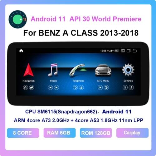 COHO For BENZ A CLASS 2013-2018 Android 11.0 Octa Core 6+128G Car Multimedia Player Stereo Radio