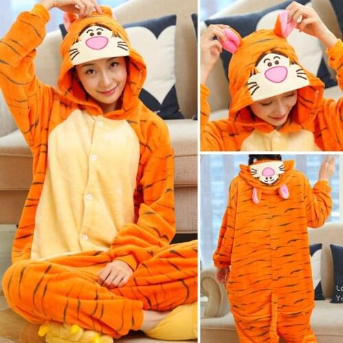 Children Pajamas Winter Sleepwear Boys Onesies Girls Pajamas Sets Cute Tiger Stitch Unicorn Skeleton Animal Kids Pyjamas Pijama