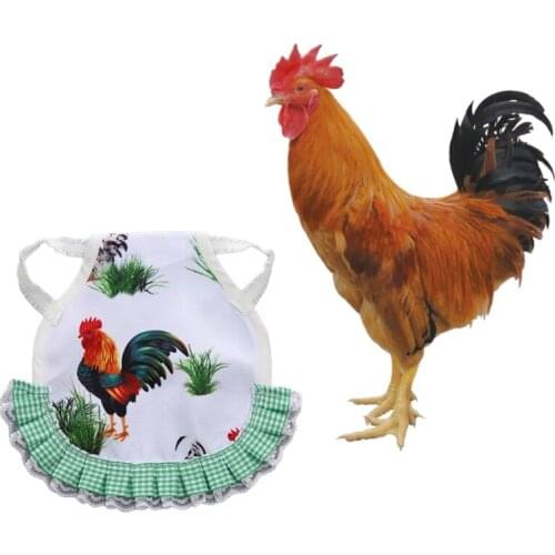 Chicken Saddle Hen Apron Polka Dot Print Ruffled Duck Poultry Feather Protector