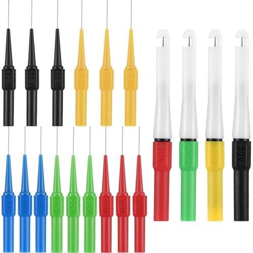 19 Pieces Wire Piercing Probe Insulation Wire Piercing Probes, Probe Non-Destructive Pin, Back Probe Kit Automotive