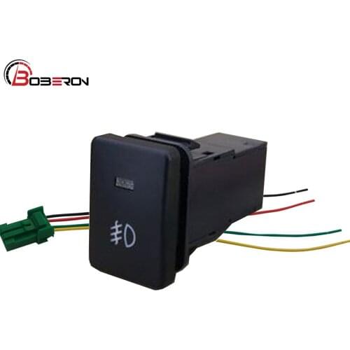 Car Front Fog Light Switch Button With Connection Wire Fit For Toyota PRADO 2010-2019 Car Accessories