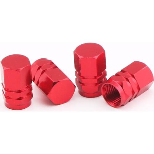 Tire Valve Stem Caps Red Covers Automobiles Motorcycles Bicycles Trunks Wheel Tyre Accessories