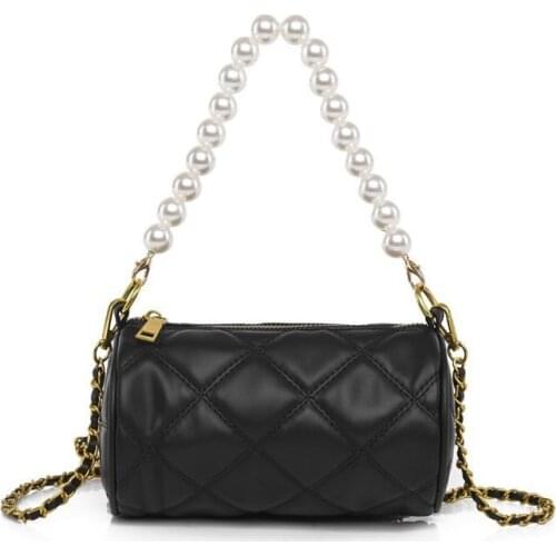 Diamond embroidered line small bag womens bag 2021 new fashion network red slant bag summer popular one-shoulder cylinder bag