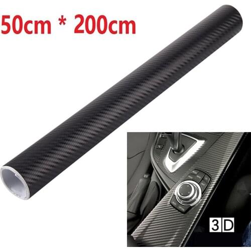 Nano Car Film Sticker Carbon Fiber Matt Black Wrap 50x200cm Vinyl Replacement Waterproof Protection Film Latest Durable