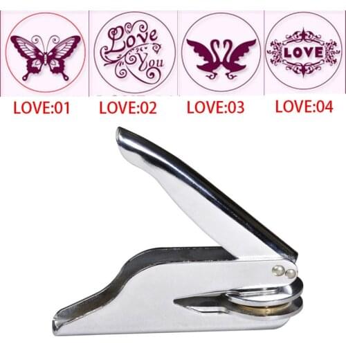 New Design Your Own Custom Picture Logo Letter Personalized Embosser Stamp