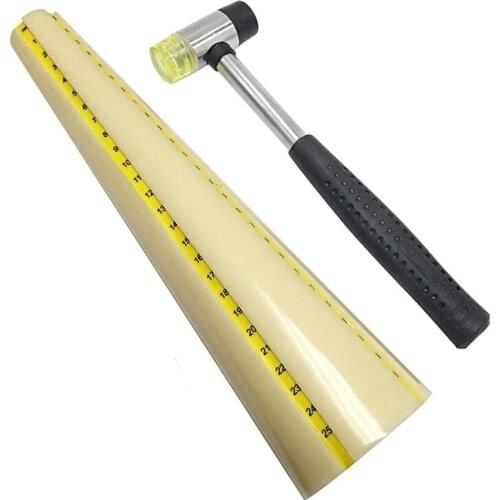 New Shaping Bangle Mandrel With Jewelry Hammer JewelerS Hammer Bangle Size Measure Bracelet Sizer Gauge