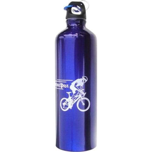 750ml Bicycle Water Bottle Portable Outdoor Sports Cycling Camping Aluminium Alloy Sports Water Bottle Drink Cup Drinkware