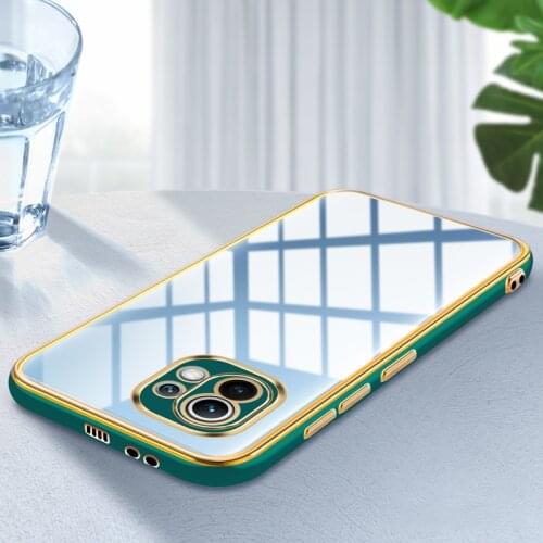 Luxury Plating TPU Phone Case For Xiaomi Mi 11 Redmi Note 9S 8 Pro 9 9A 9C Hard PC Cover Case For Redmi Note 9 Pro Max Coque