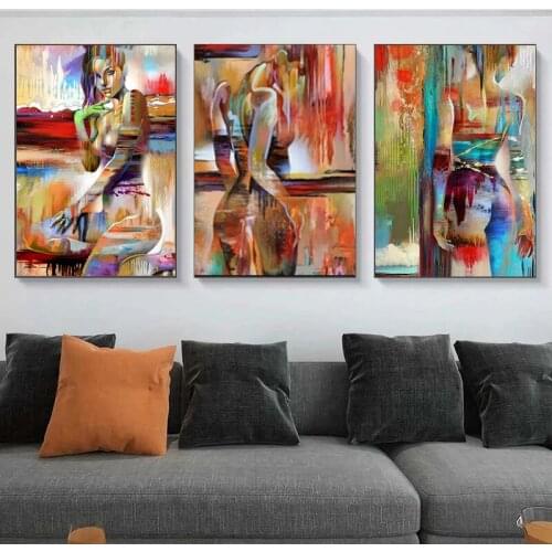 Modern Body Art Sexy Body Nude Beauty Women Canvas Painting Posters Prints Cuadros Wall Art Pictures For Living Room Home Decor