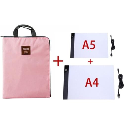 Diamond Painting Storage Bag Pad Kits A4/A5-Size Three Level Dimmable Led Light Pad Eye-Protection Easier for Diamond Painting