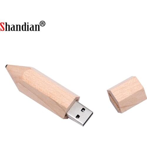 SHANGDIAN LOGO pencil usb flash drive 4GB 8GB 16GB 32GB 64GB usb2.0 custom made gift pendrive