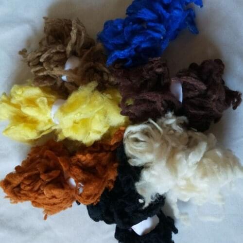 WFPFBEC alpaca Curly Fiber for Wool Felt especially for Poodle/Bichon and Sheep 70g 10g/color 7colors