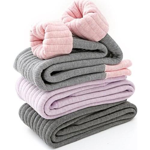 Winter Baby Pants Warm Thick Plus Velvet Toddler Girls Leggings Kids Pants Solid Legging Children Girl Trouser Warm Long Pants