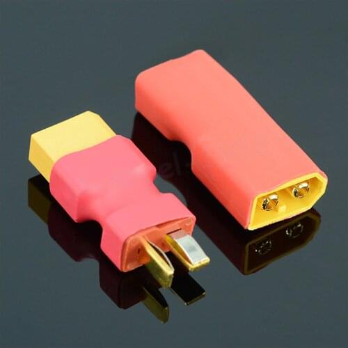 1pcs T Male Plug to XT60 Male / T Female Plug to XT60 Female Adapter For RC Helicopter Quadcopter LiPo Battery Plug Connector