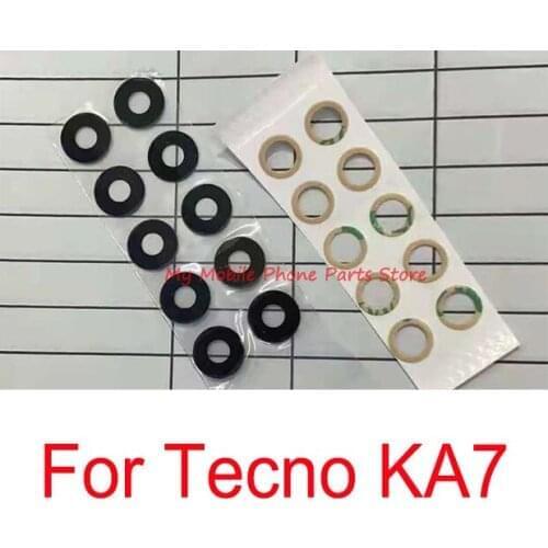 10 PCS New Rear Camera Glass Lens Cover For Tecno KA7 Back Camera Lens Glass With Glue Sticker Replacement Repair Spare Parts