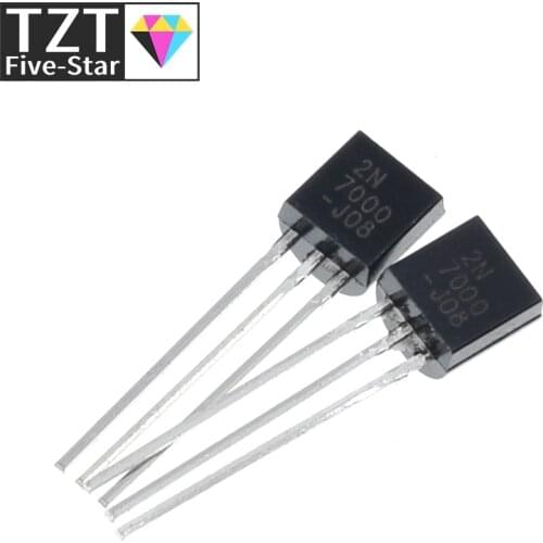 20pcs/lot 2n7000 To92 Small Signal Mosfet 200 Mamps, 60 Volts N-channel To-92 New