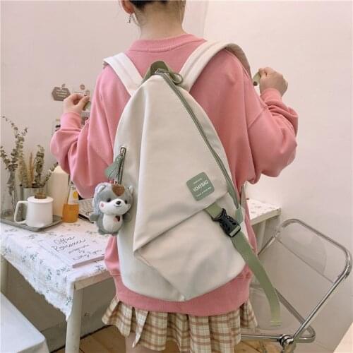 2021 New Nylon School Bags for Teenage Girls High Quality School Laptop Backpacks Women Travel Shoulder Bags College Book Bags