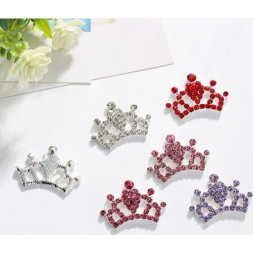 30*22mm crown rhinestone button 50PCS (BTN-5488)