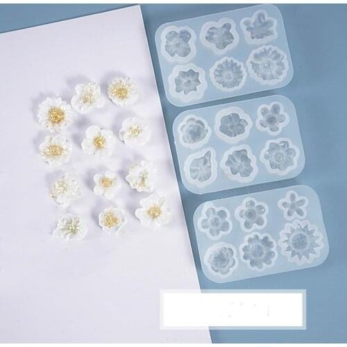 3D Flower Silicone Molds Fondant Craft Cake Candy Chocolate Sugarcraft Ice Pastry Baking Tool Mould Soap Mold Cake Decorator
