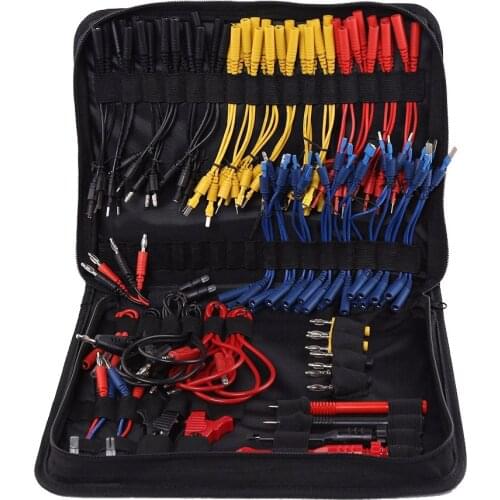 94pcs/set Car Fault Diagnosis Automotive Multimeter Test Wiring Assistance Kit Storage Bag