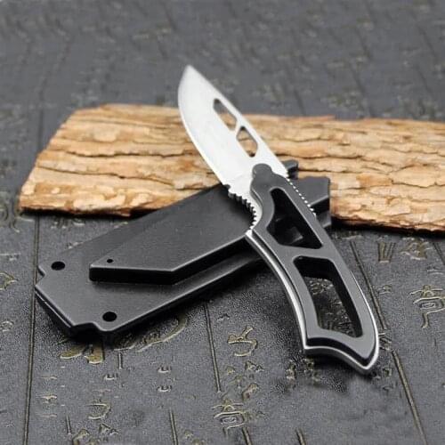 Free shipping Outdoor self-defense portable multifunctional whistle knife high hardness survival straight knife EDC tool