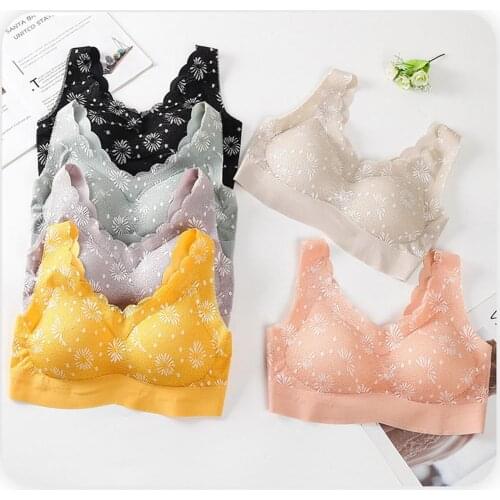 Bra No-breasted Elasticity Women Underwear Solid Color Adjustable Shoulder Strap Wireless Brassiere Sleeping Underwear Bra