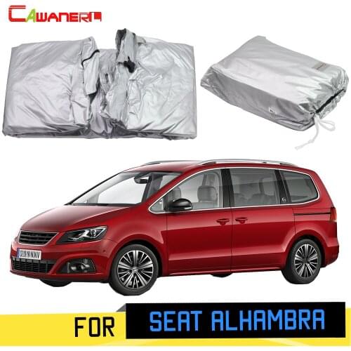 Cawanerl For Seat Alhambra 2011-2019 Full Car Cover MPV Sun Anti-UV Rain Snow Scratch Protection Cover With Anti-Theft Lock