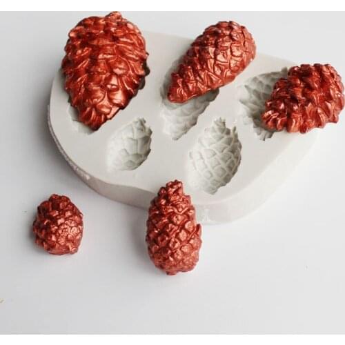 DIY Pine Cones Fondant Silicone Crystal Epoxy Mold Candle Chocolate Soap Mould Candy Cake Decorating Kitchen Baking Tool
