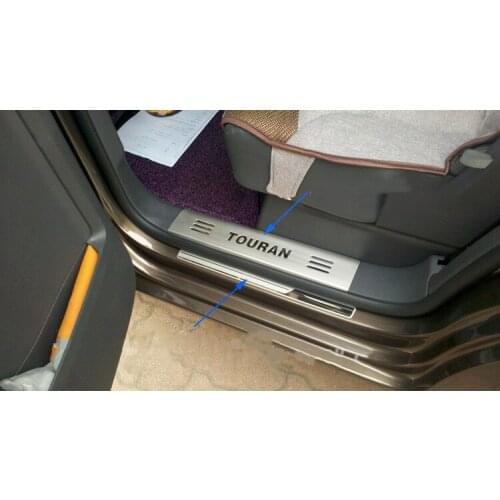 For Volkswagen Touran 2005-2015High-quality stainless steel car threshold guard anti-scratch protection car accessories