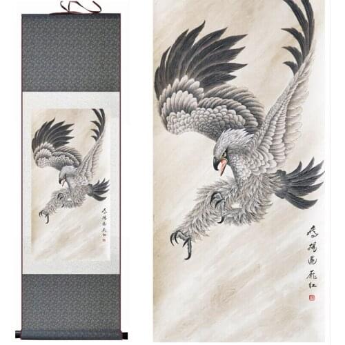 Eagle painting Chinese Art Painting Home Office Decoration Chinese eagle painting eaglePrinted painting