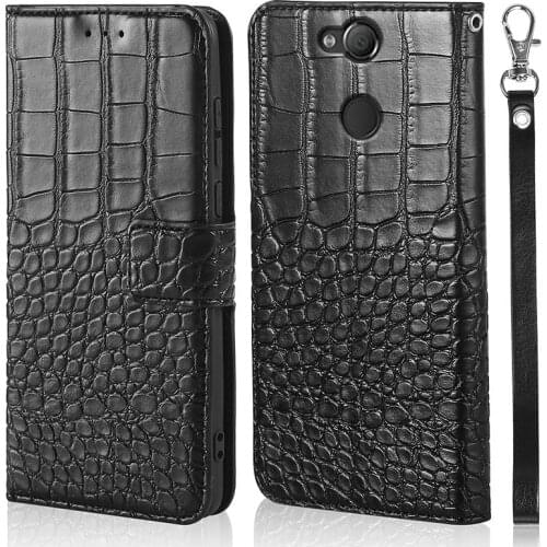 Leather Wallet Case For Sony Xperia XA2 XA2 Ultra SM22 Luxury Flip Phone Cover XA2 H4133 H4113 H3113 H3123 H3133 XA2 Plus 6.0"