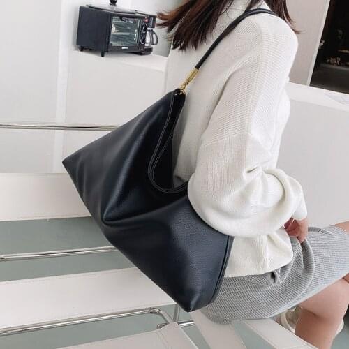 Leder Tote Schulter Taschen Große Kapazität Kreuz Körper Messenger Taschen Für Frauen 2021 Trend Handtasche Weibliche Große Shop