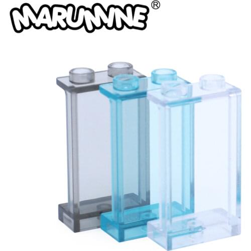 MOC Wall Elements Classic Bricks Parts 1X2X3*YI17 Houses Block Window 10PCS 2362 Glass Panel Assembles Particles Accessories